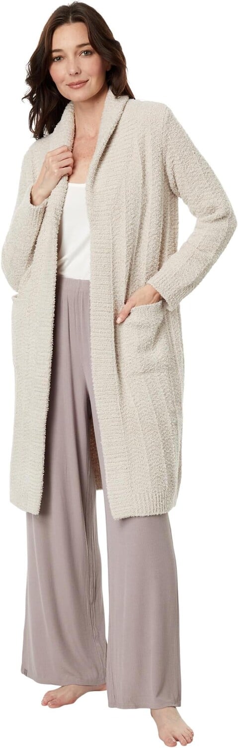 

Свитер CozyChic Chenille Long Cardi Barefoot Dreams, цвет Stone