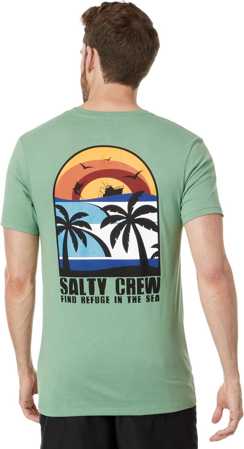 

Футболка Beach Day Premium с короткими рукавами Salty Crew, цвет Sage Green