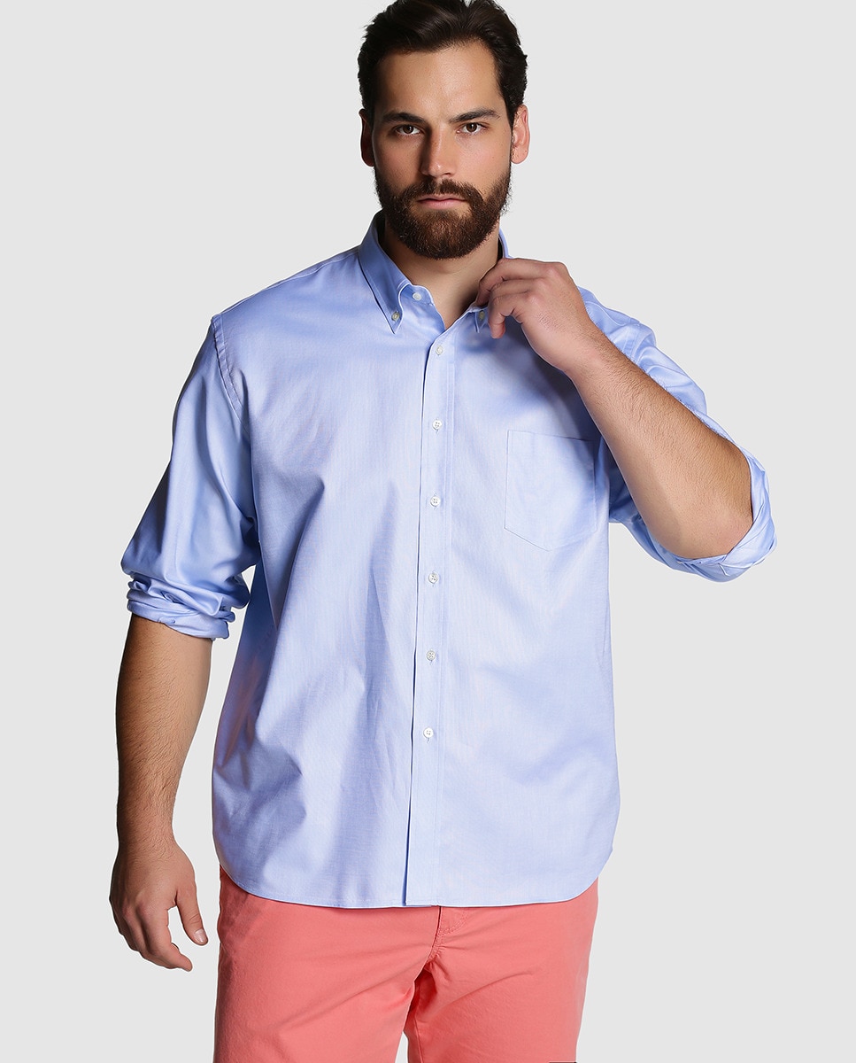 цена Обычная мужская рубашка больших размеров Mirto, синий