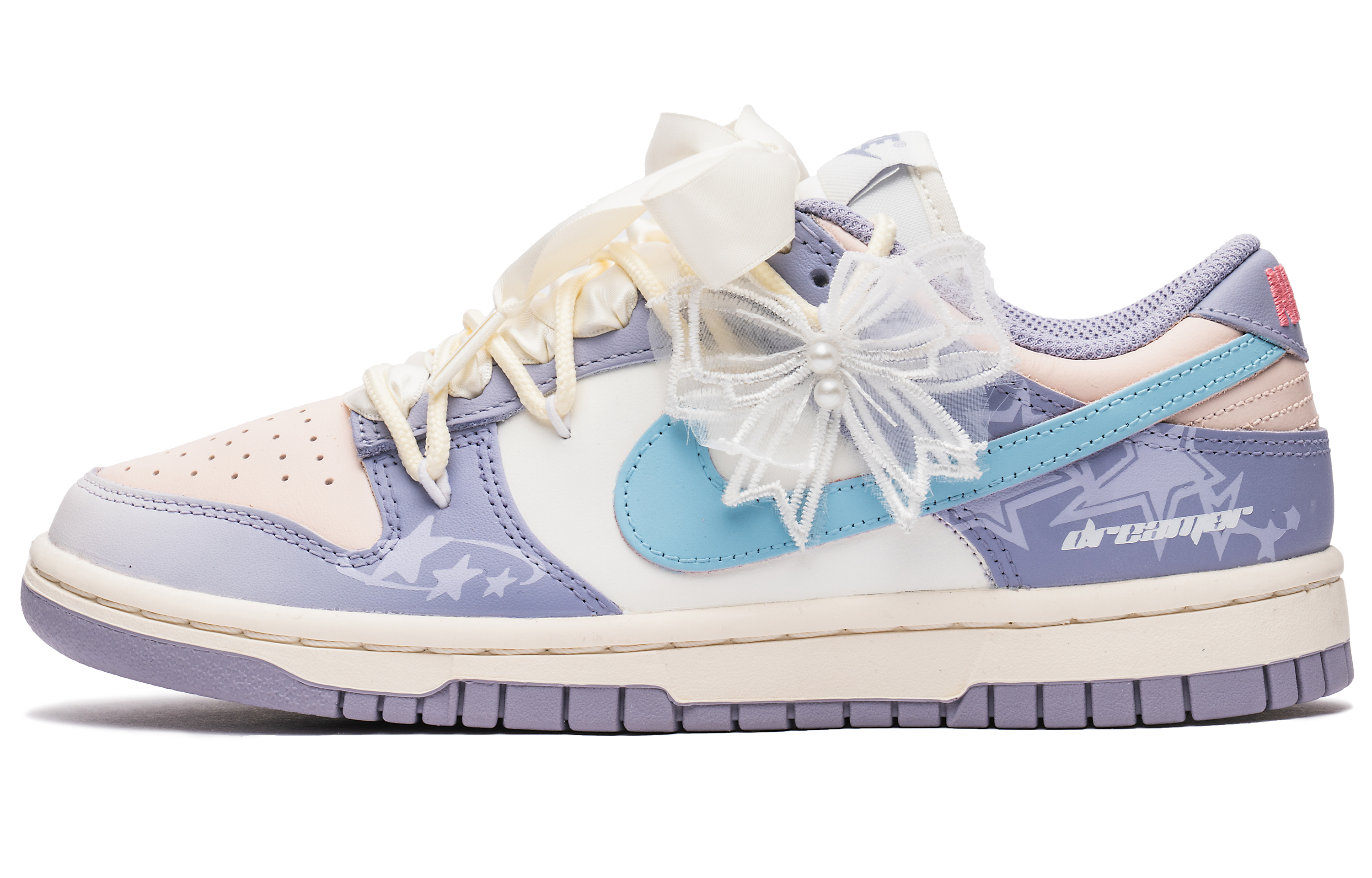 

Кроссовки Nike Dunk Skateboarding Shoes Women's Low-top Purple, цвет Light Lavender