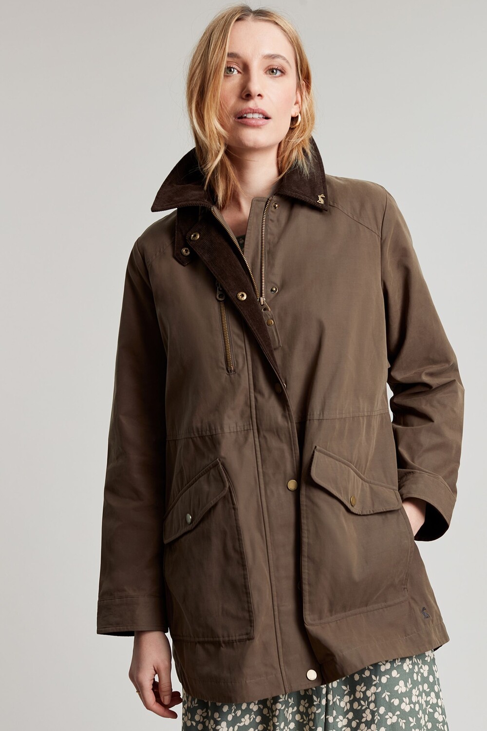 

Коричневая вощеная куртка Montford Coast Joules, коричневый