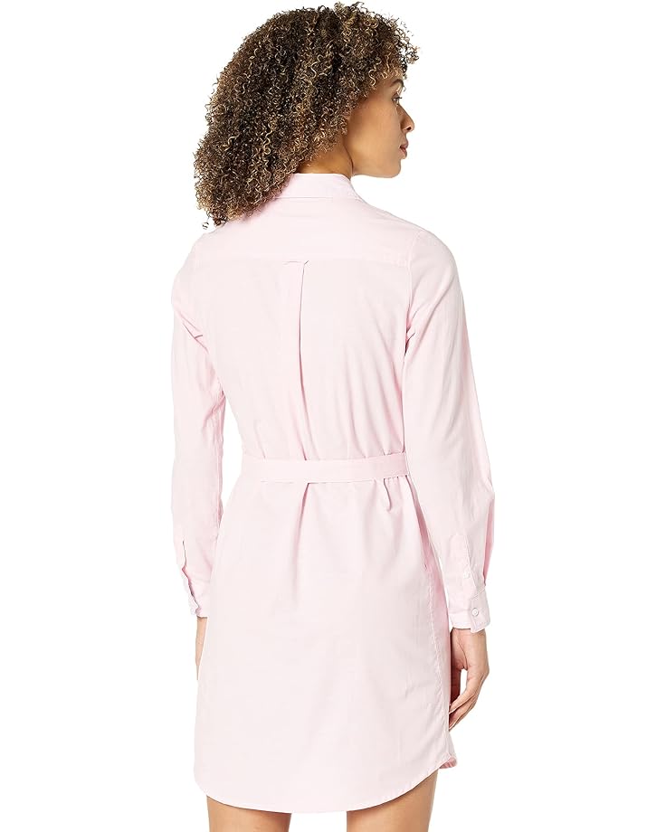 Платье U.S. POLO ASSN. Long Sleeve Solid Stretch Oxford Dress, цвет Pinks
