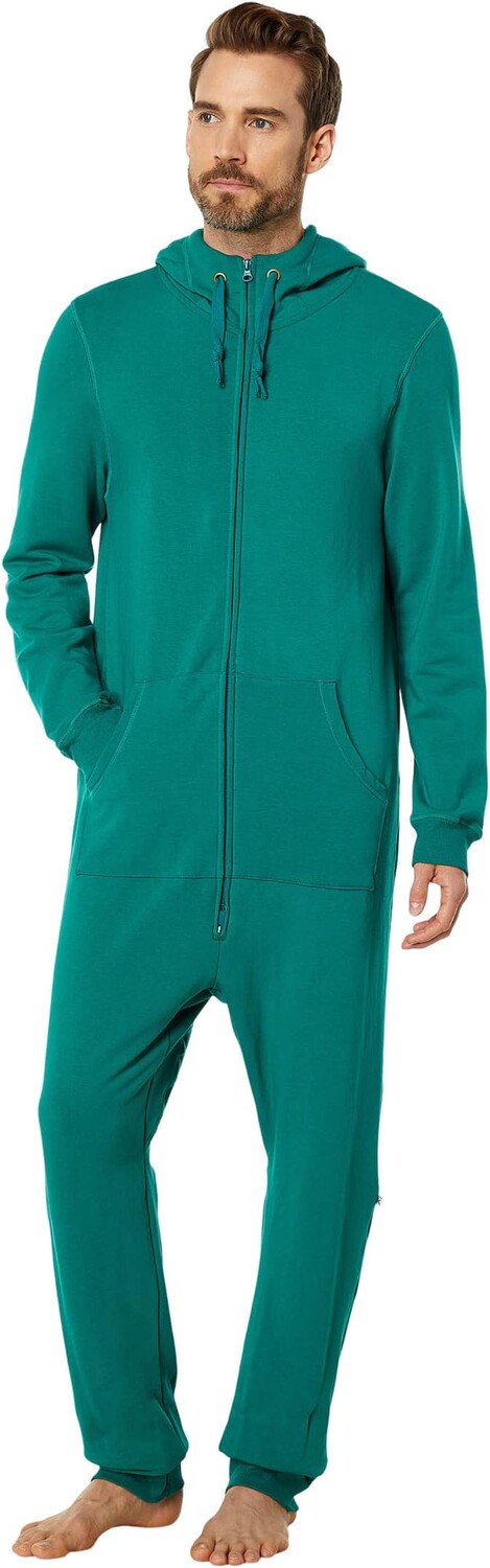 

Флисовый комбинезон с капюшоном Kickee Pants, цвет Cedar