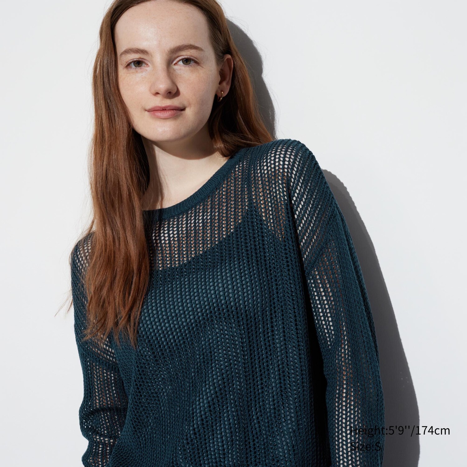 

Джемпер Uniqlo женский с круглым вырезом, синий