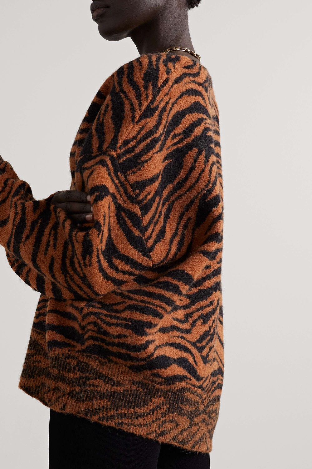 

RAG & BONE кардиган Sarah вязки интарсия, коричневый