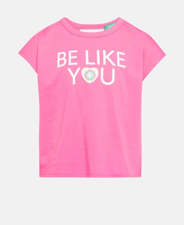 

Футболка United Colors of Benetton, розовый