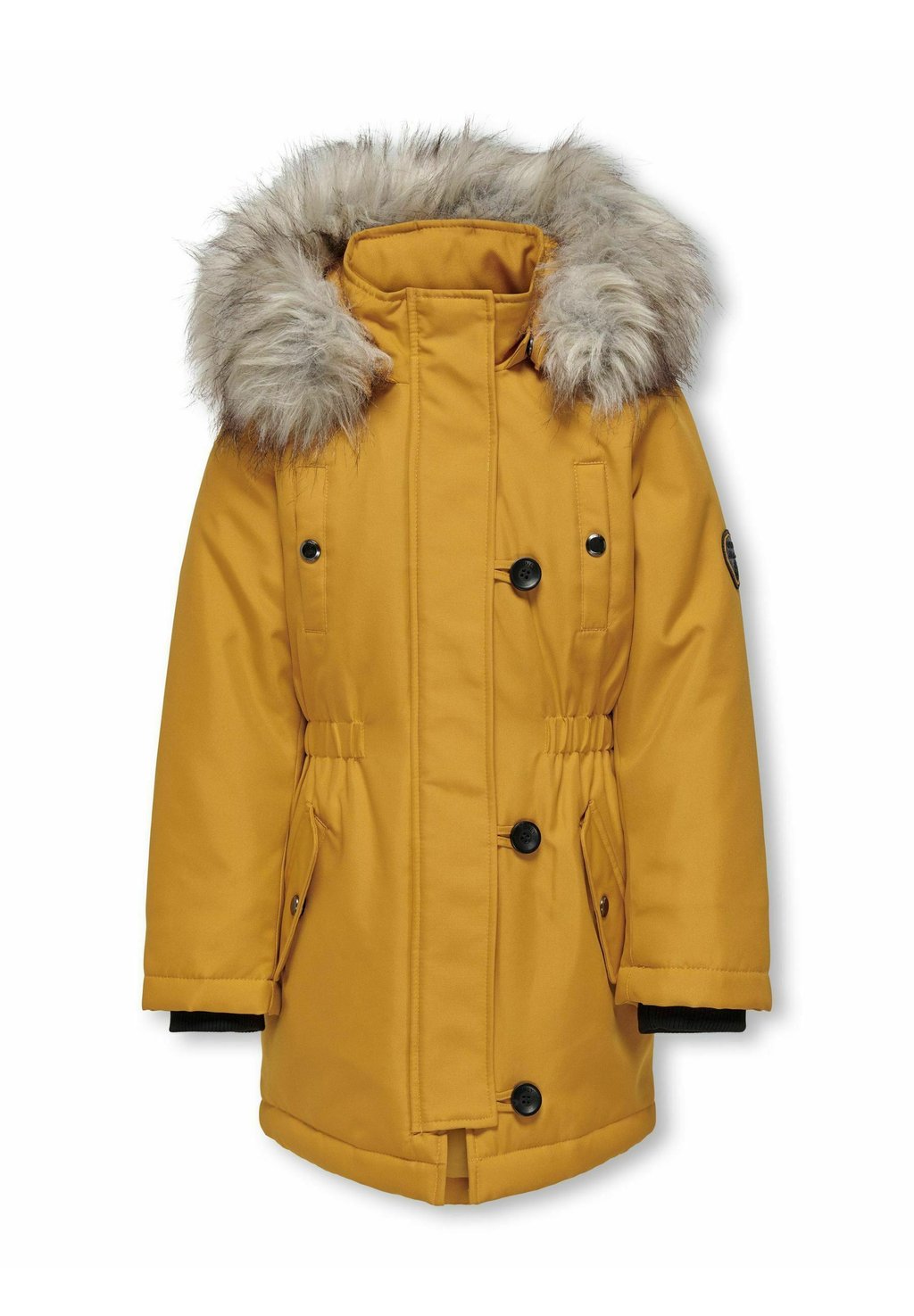 цена Зимнее пальто Kids ONLY, золотисто-желтое