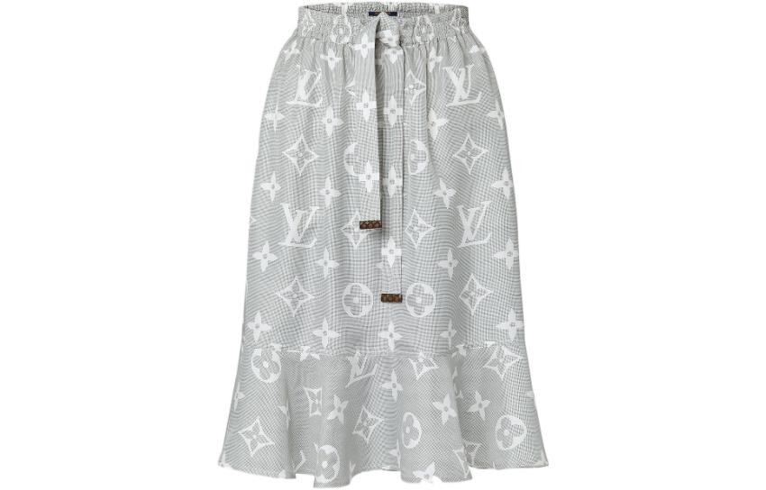 

Новые квартальные продукты LV Casual Long Skirt Women's Gray Louis Vuitton