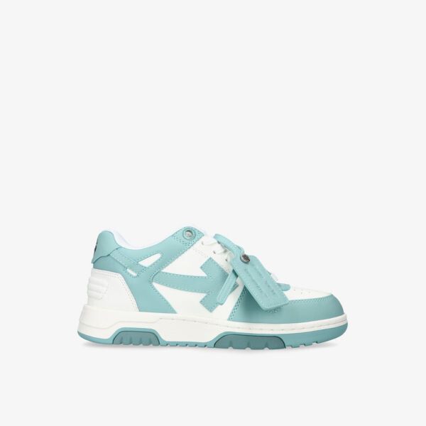 

Кожаные кроссовки out of office с низким берцем Off-White, синий