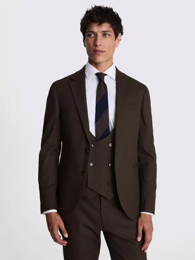 

Куртка Moss Slim Fit Flannel Suit, коричневый