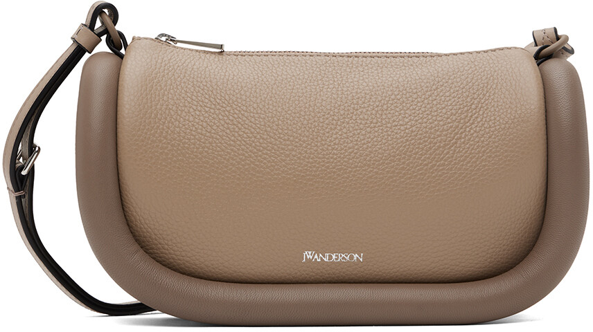

Кожаная сумка через плечо Taupe Bumper-12 Jw Anderson, цвет Taupe