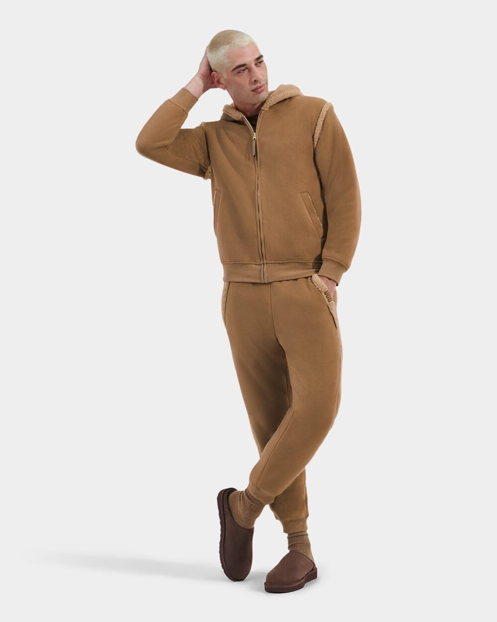 

Толстовка Evren Bonded Fleece Zip Up UGG, коричневый