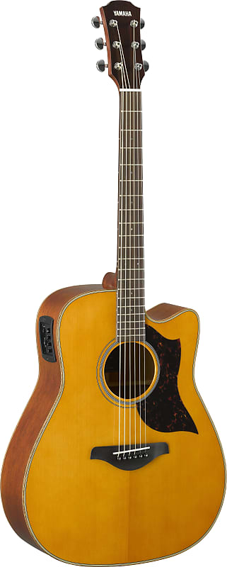 Акустическая гитара Yamaha A1M Vintage Natural Acoustic Electric Guitar цена и фото