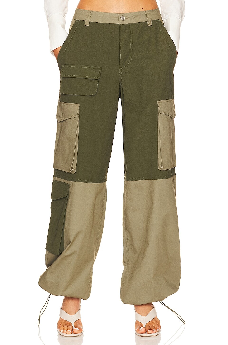 

Брюки AFRM Rollins, цвет Bronze Green