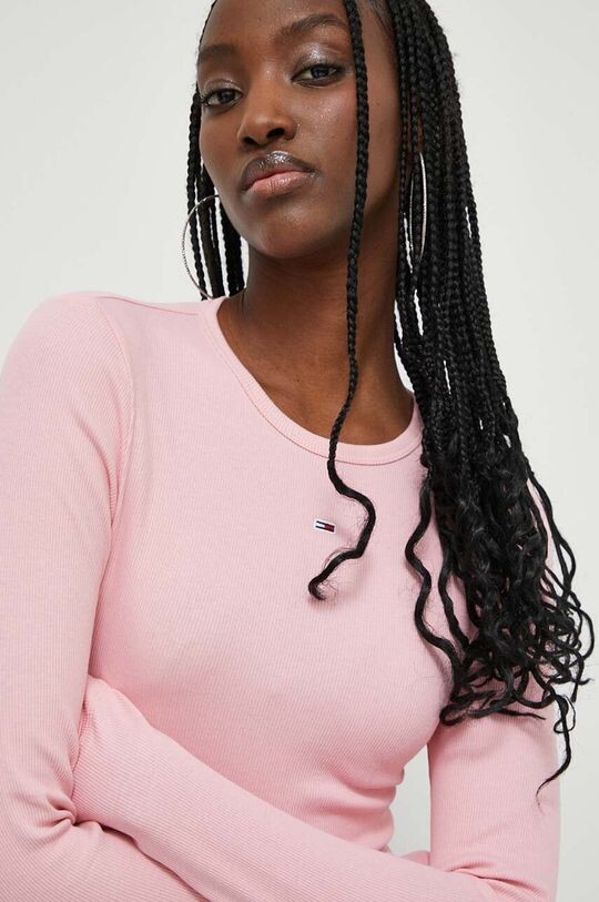

Рубашка с длинным рукавом Tommy Jeans, розовый
