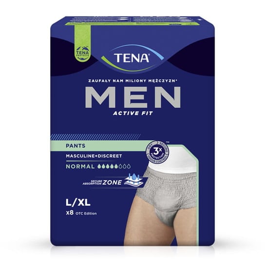 Впитывающее белье, L/XL, 8 шт. Tena Men Pants Normal
