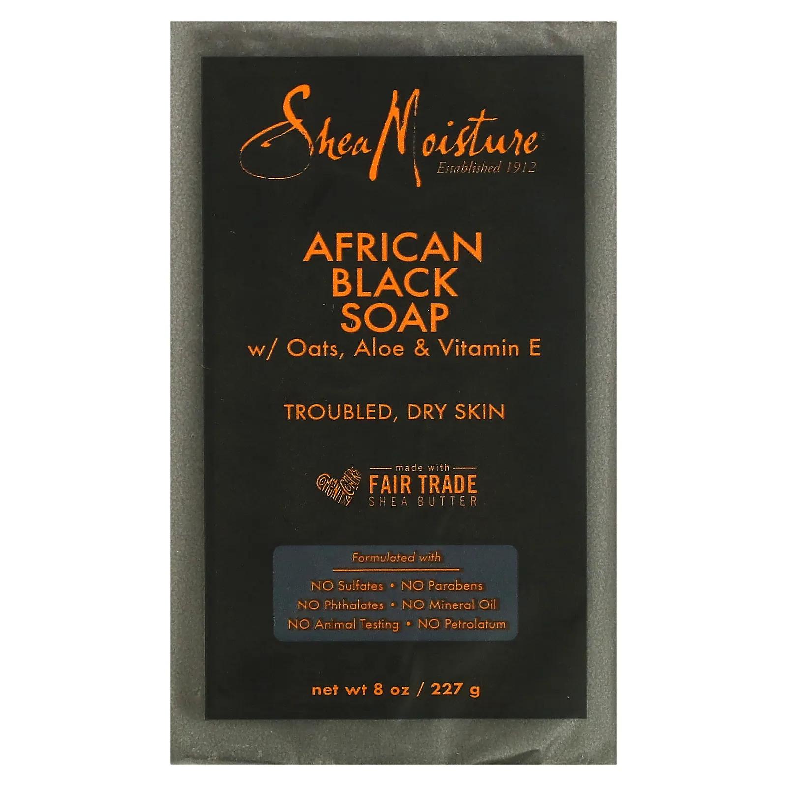 цена SheaMoisture African Black Soap with Shea Butter 8 oz (230 g)