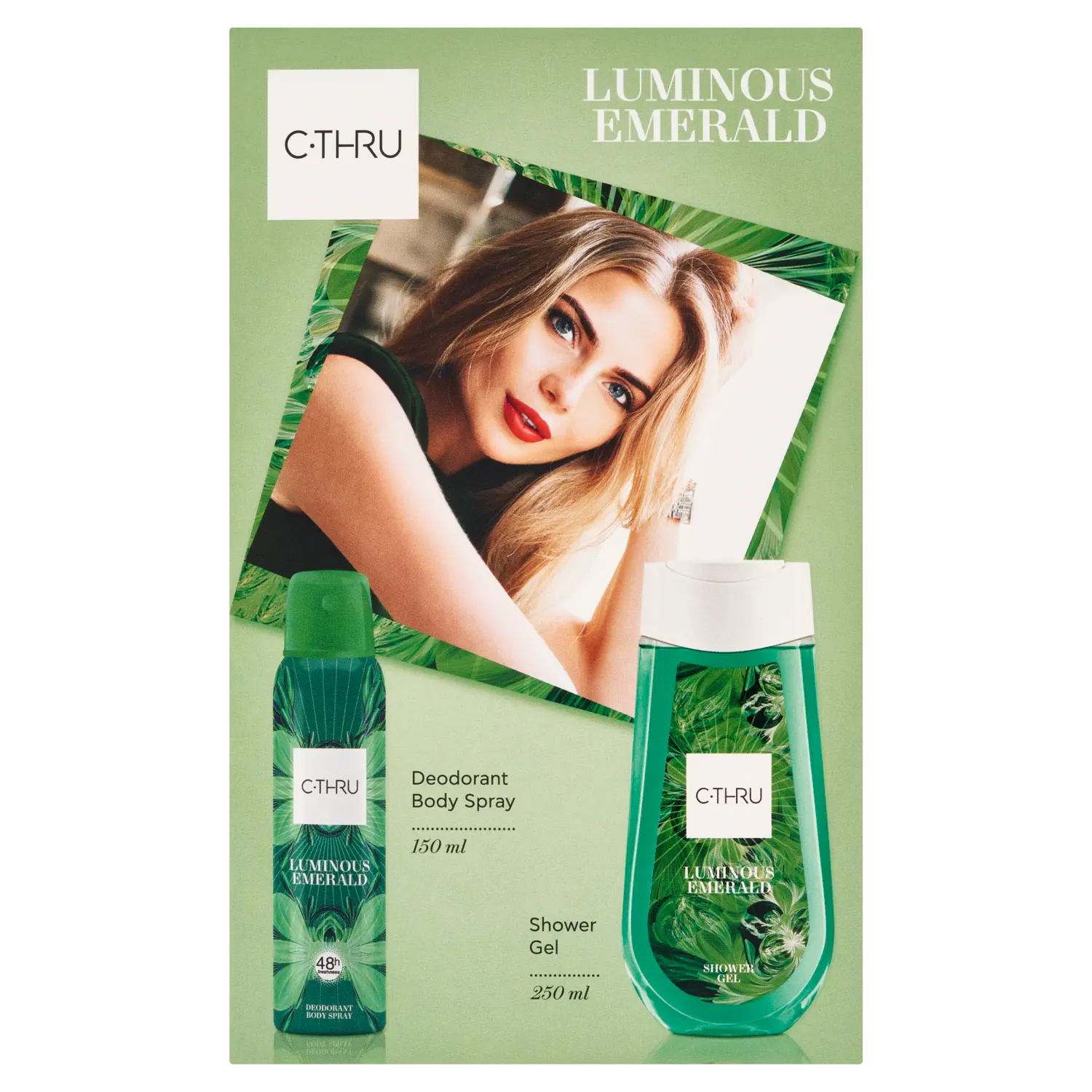 

Набор: женский парфюмированный дезодорант C-Thru Luminous Emerald, 250 мл