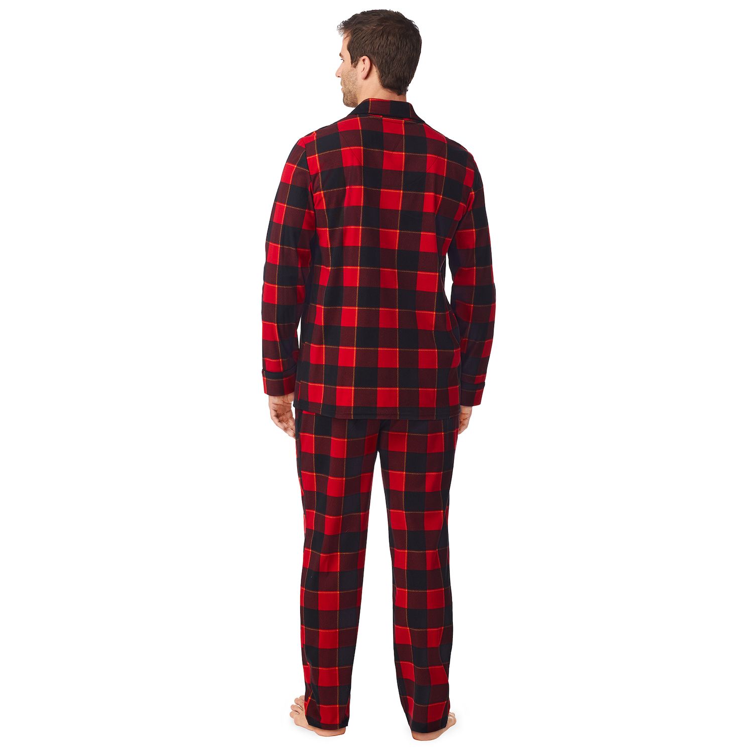 Пижамный комплект из двух предметов Big & Tall Cozy Lodge с воротником-стойкой Cuddl Duds комплект из двух пуловеров тонких с воротником стойкой 8 синий