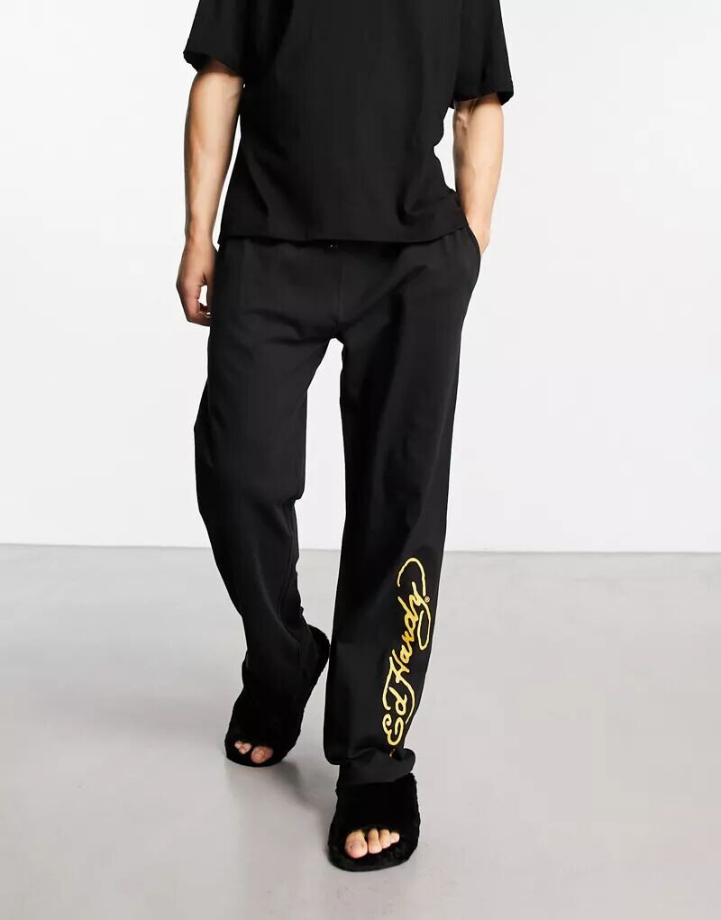 

Черные пижамные штаны Ed Hardy