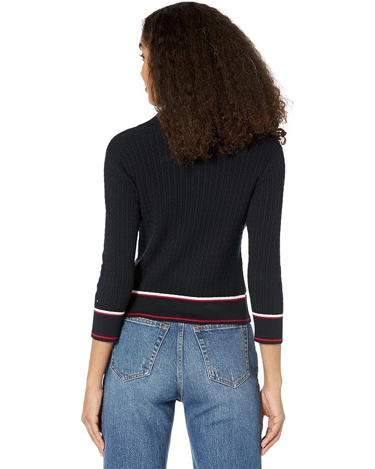 

Свитер Tommy Hilfiger Jonny Collar Cable Sweater, цвет Sky Captain