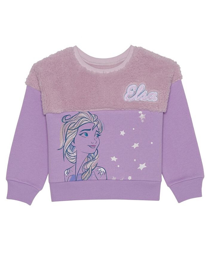 

Толстовка из флиса из шерпы с длинными рукавами для маленьких девочек Frozen Disney, фиолетовый