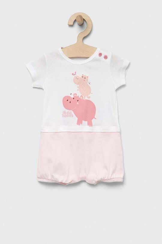 

Хлопковые детские рампы United Colors of Benetton, розовый