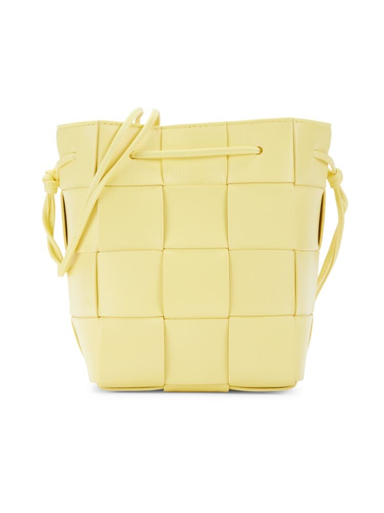 

Кожаная сумка-мешок Intrecciato Bottega Veneta, цвет Sherbert