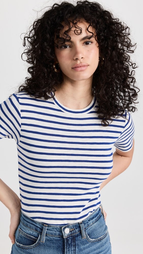 

Футболка Vince Striped Crew
