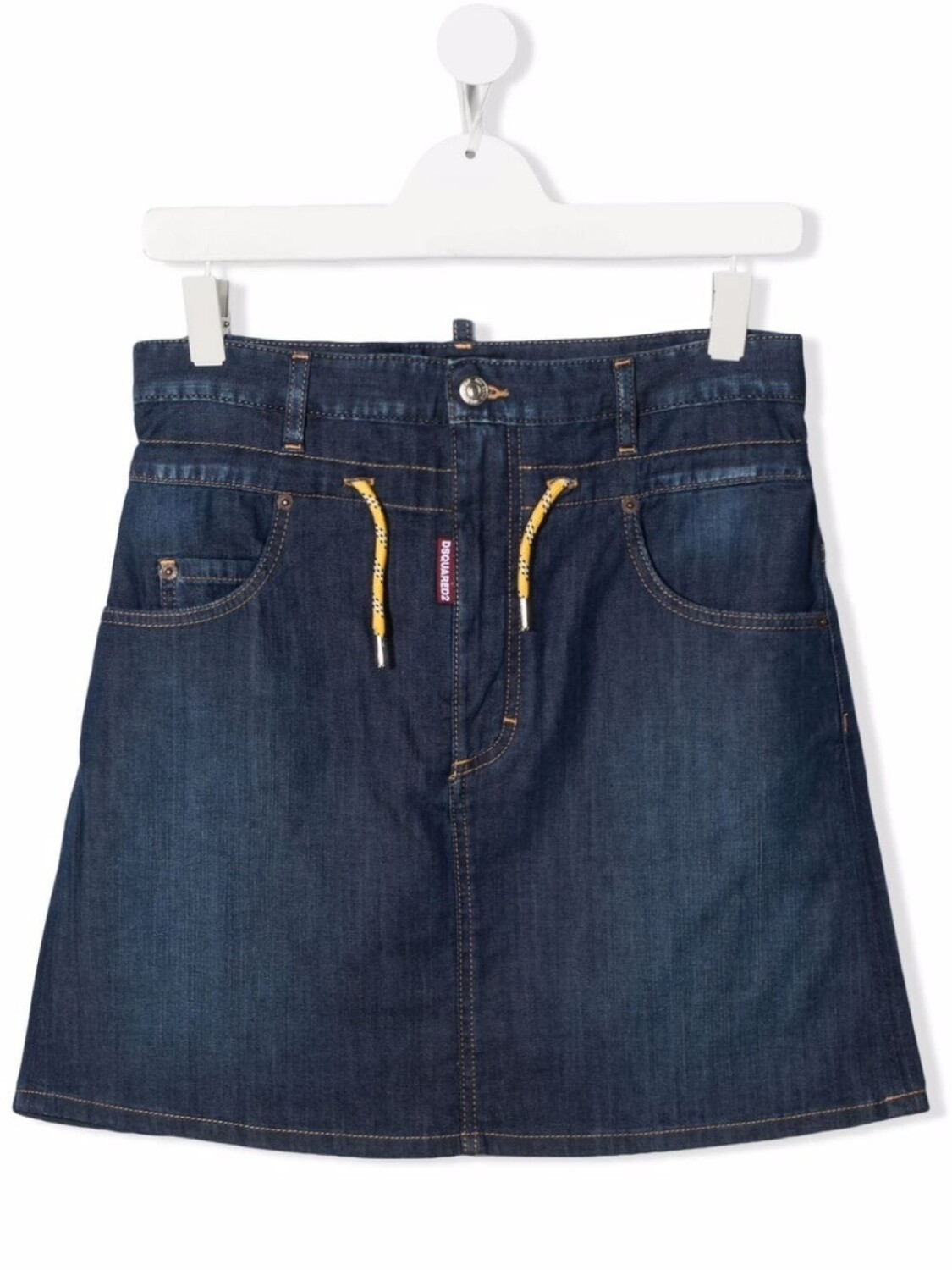 

DSQUARED2 KIDS джинсовая юбка с кулиской, синий