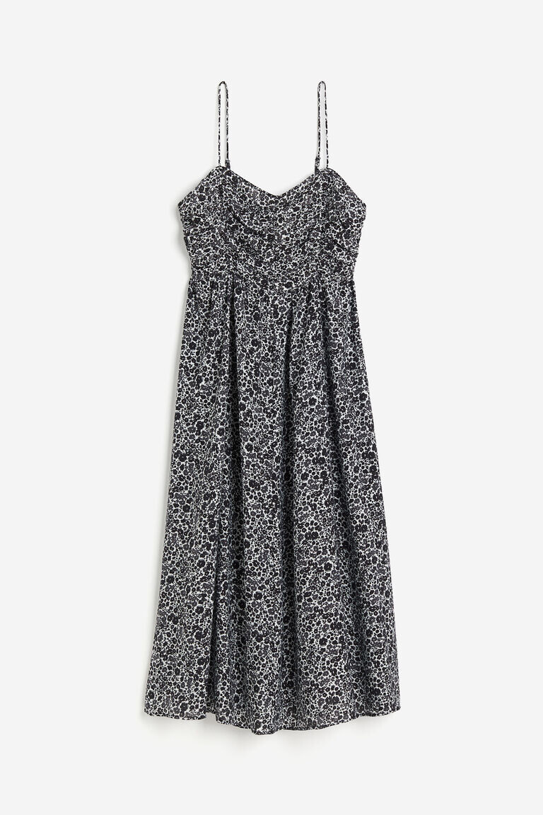 

Платье со присборенным лифом H&M, белый