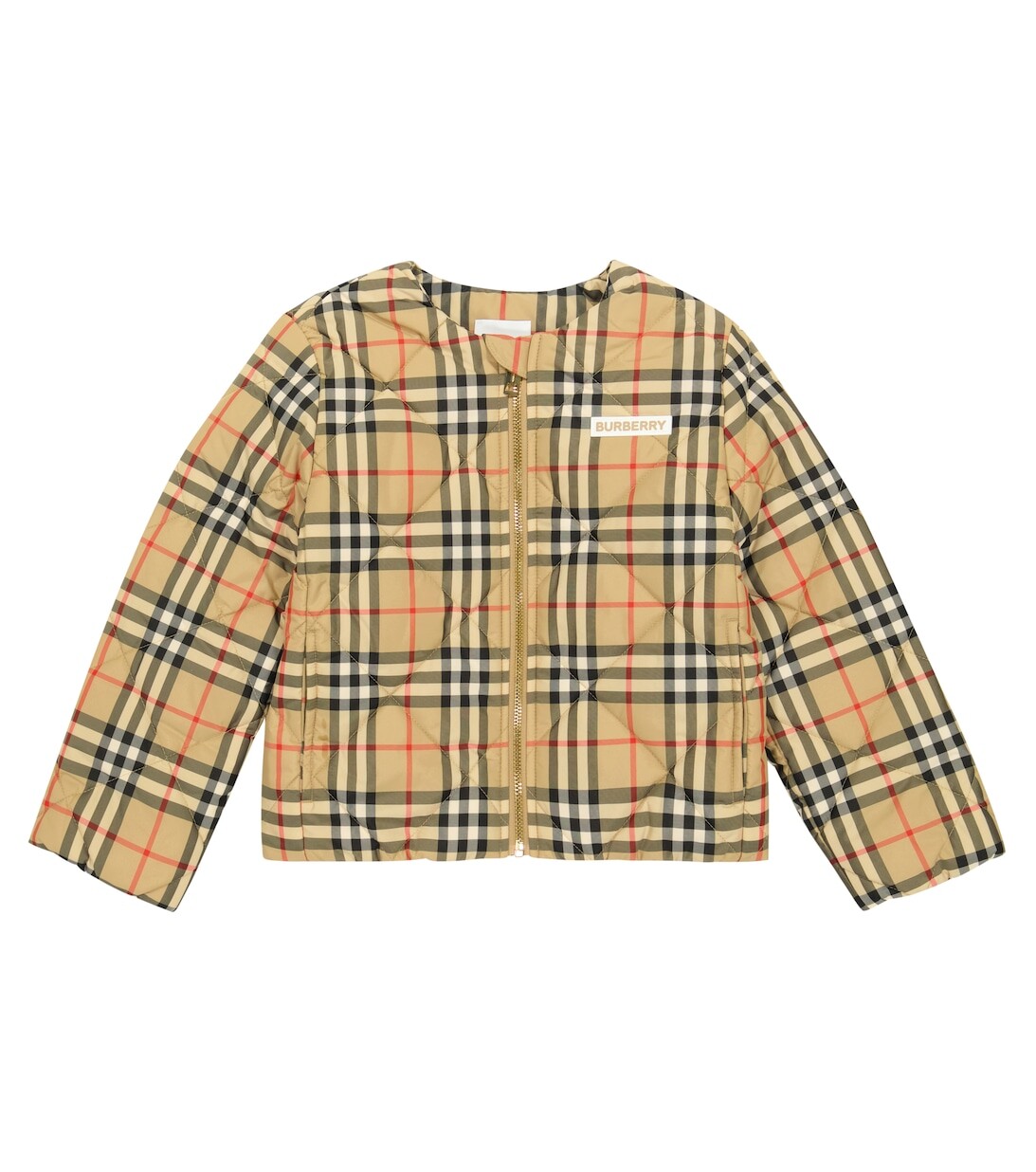 

Стеганая куртка в винтажную клетку Burberry, разноцветный