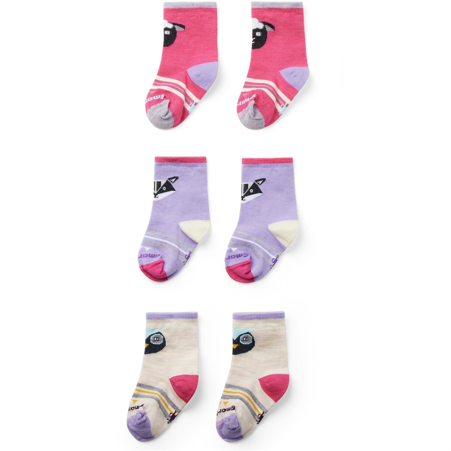 

Носки Smartwool Trio, цвет Power Pink