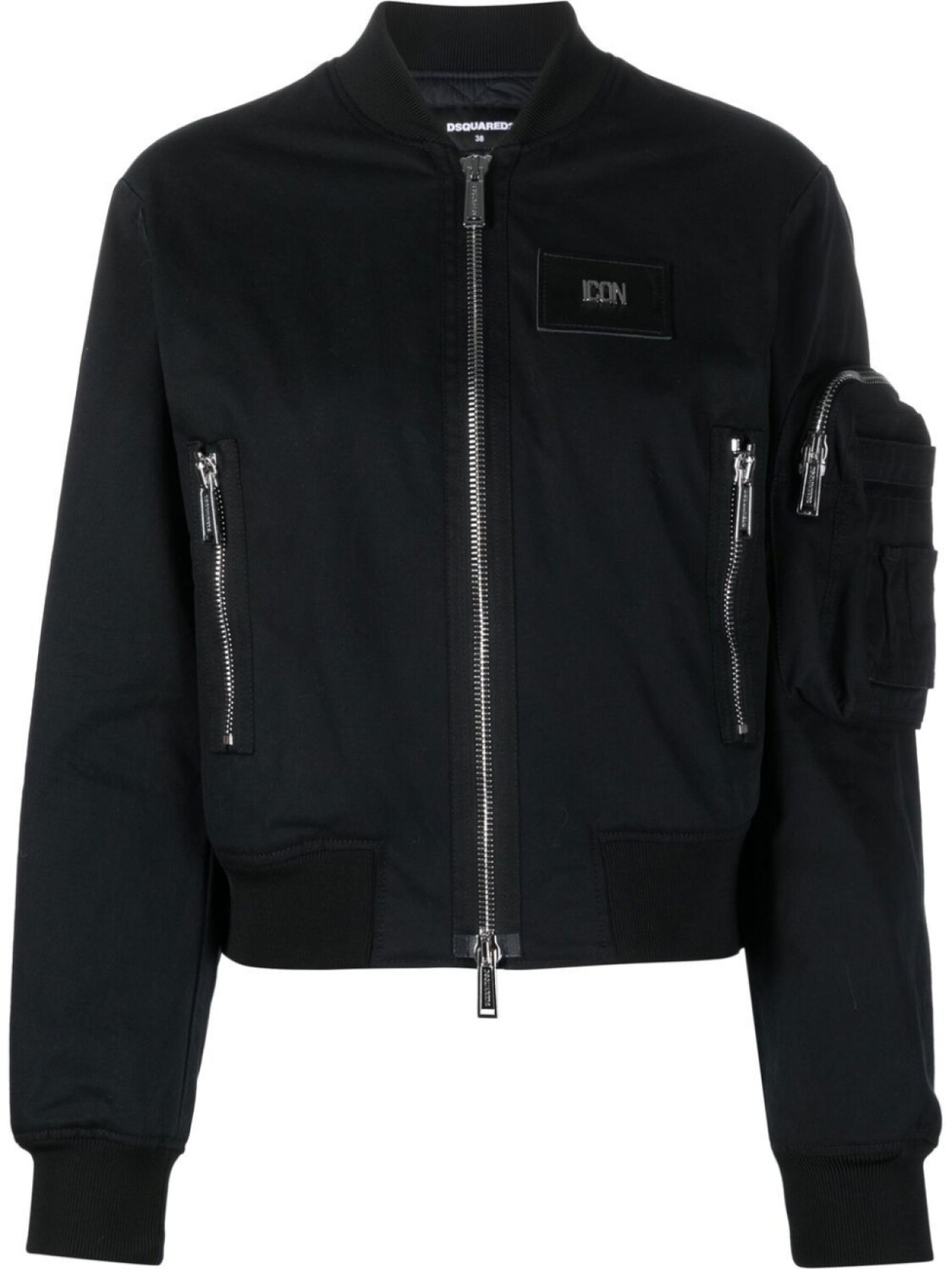 

Dsquared2 zipped bomber jacket, черный