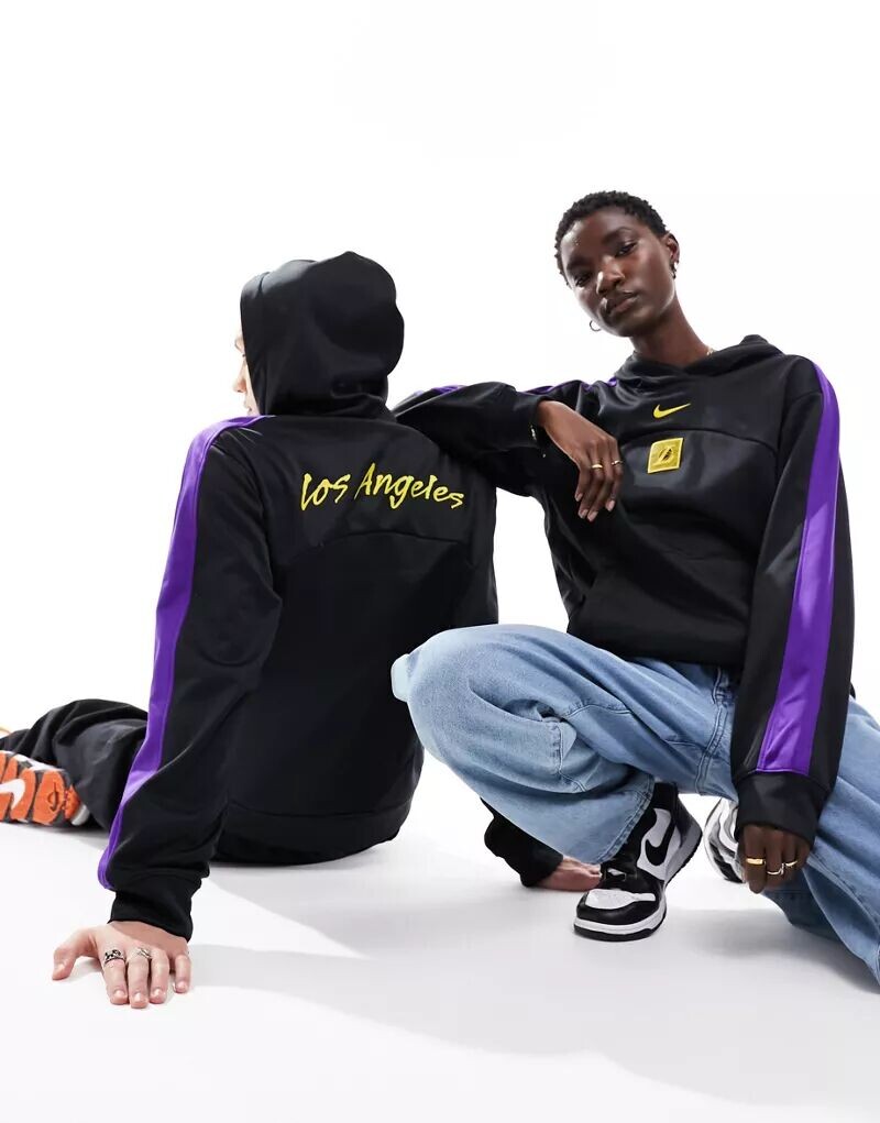 

Черная худи унисекс Nike NBA LA Lakers