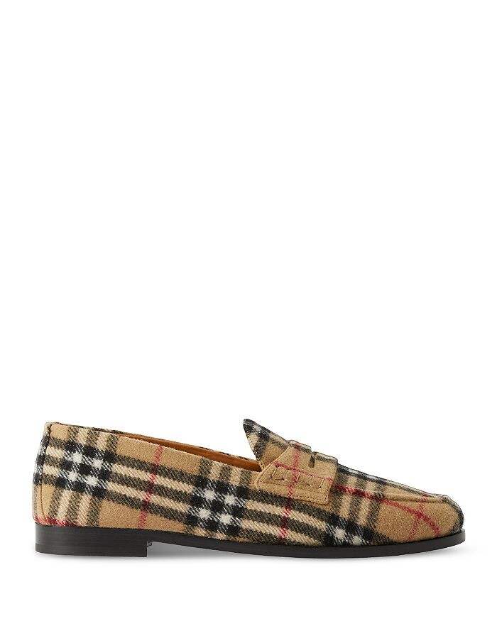 

Мужские пенни-лоферы без шнурков в клетку Хакни Burberry