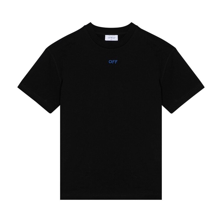 

Футболка Off-White Embroidered Pink Flower Arrow Tee, черный