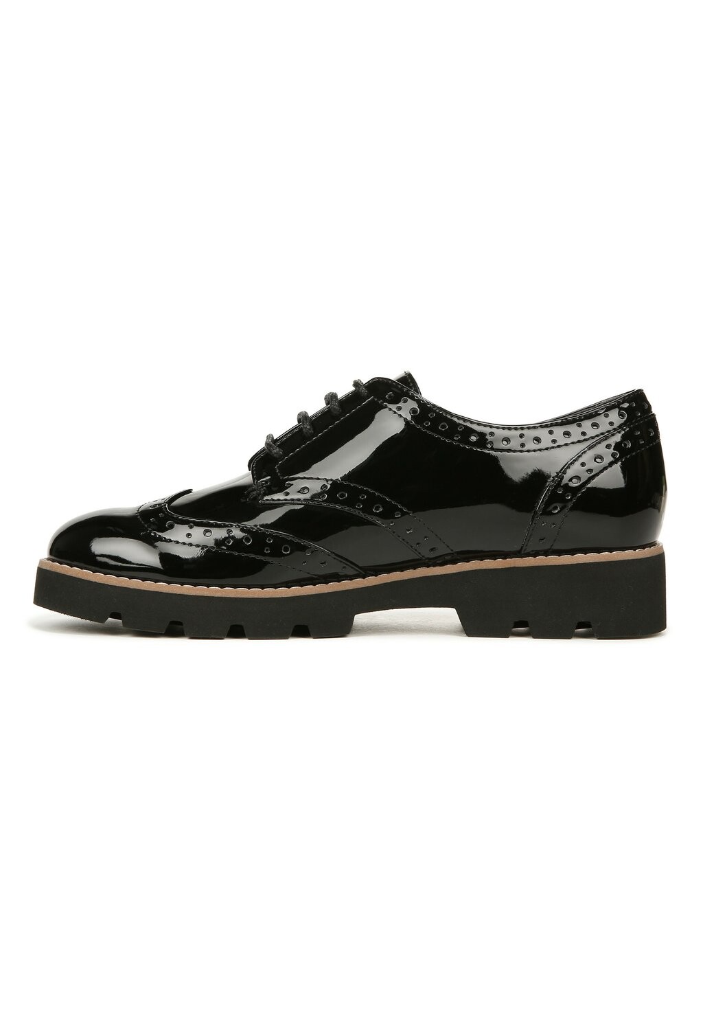 

Спортивные туфли на шнуровке ALFINA VIONIC, цвет black patent leather