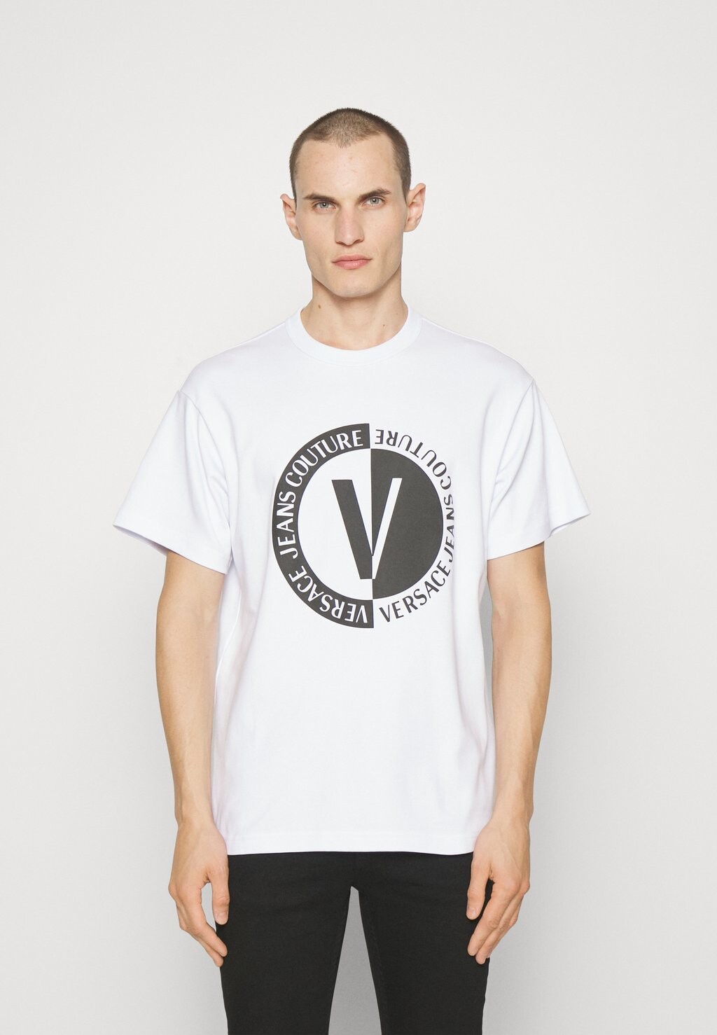 

Футболка с принтом Versace Jeans Couture, белый