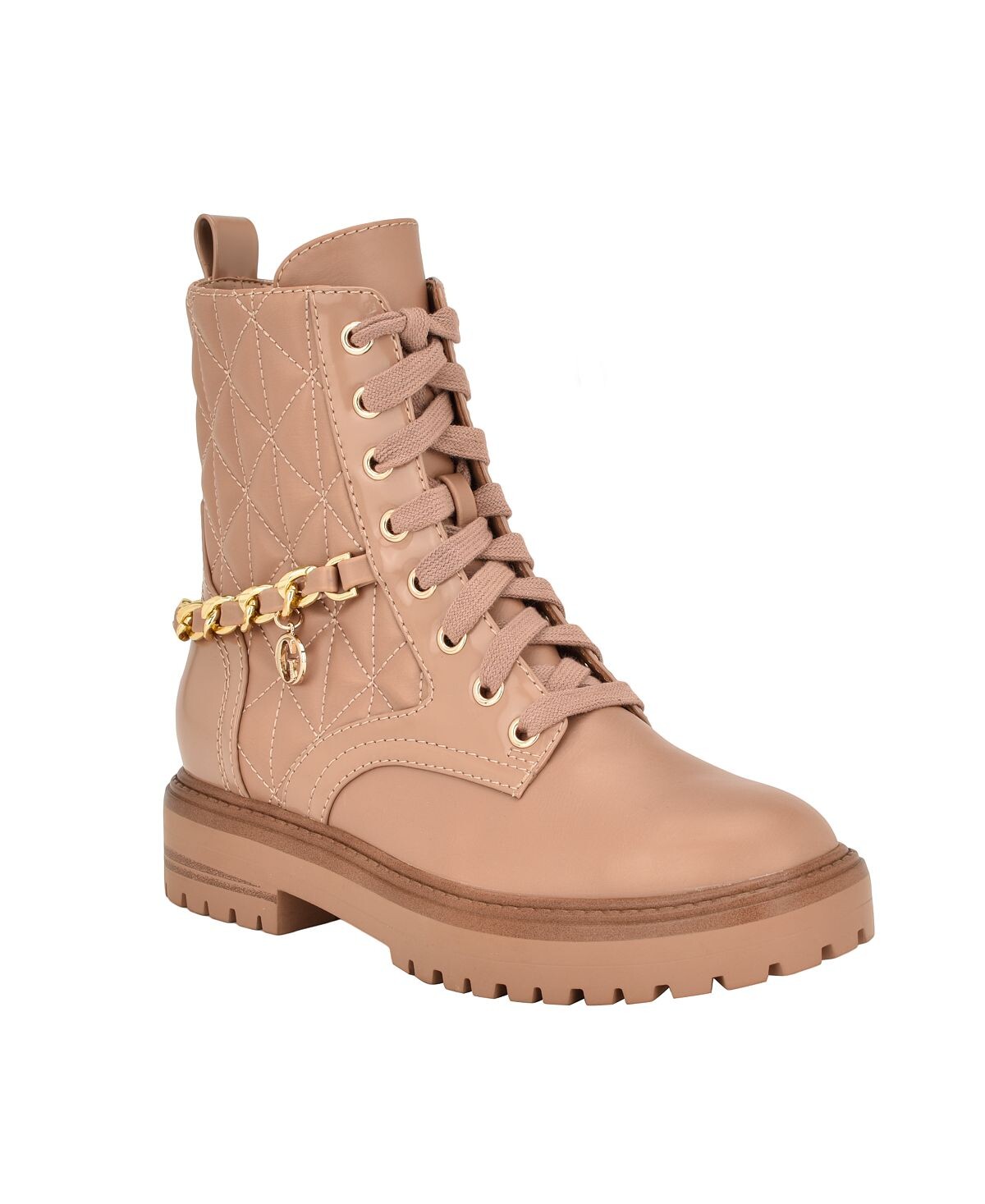 

Женские стеганые ботильоны с круглым носком на шнуровке Jellard GUESS