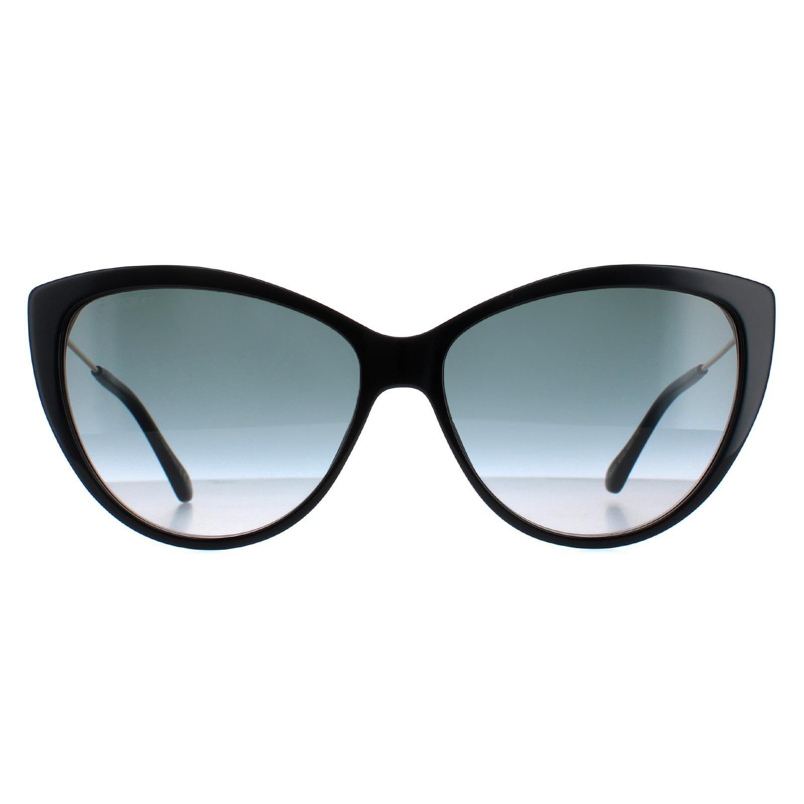 Кошачий глаз Черный Темно-серый Градиент RYM/S Jimmy Choo, черный солнцезащитные очки max mara кошачий глаз оправа пластик для женщин разноцветный