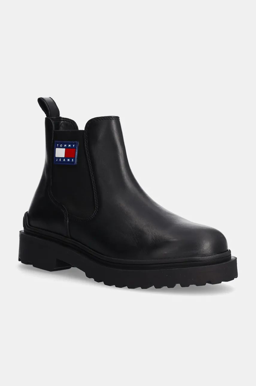 

Кожаные ботинки челси Tommy Jeans TJM LEATHER CHELSEA BOOT, черный