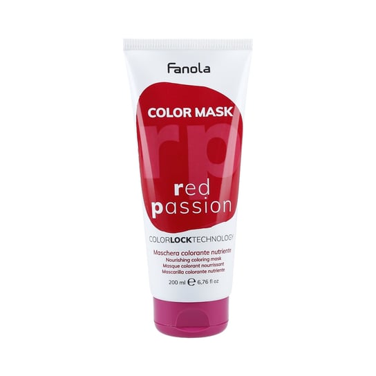 Маска-краска для волос Red Passion, 200 мл FANOLA, COLOR оттеночная маска для волос fanola red passion 30 мл
