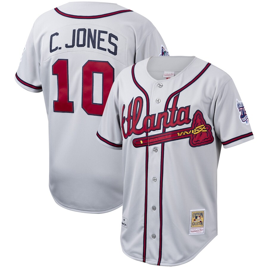

Джерси Mitchell & Ness Atlanta Braves, серый