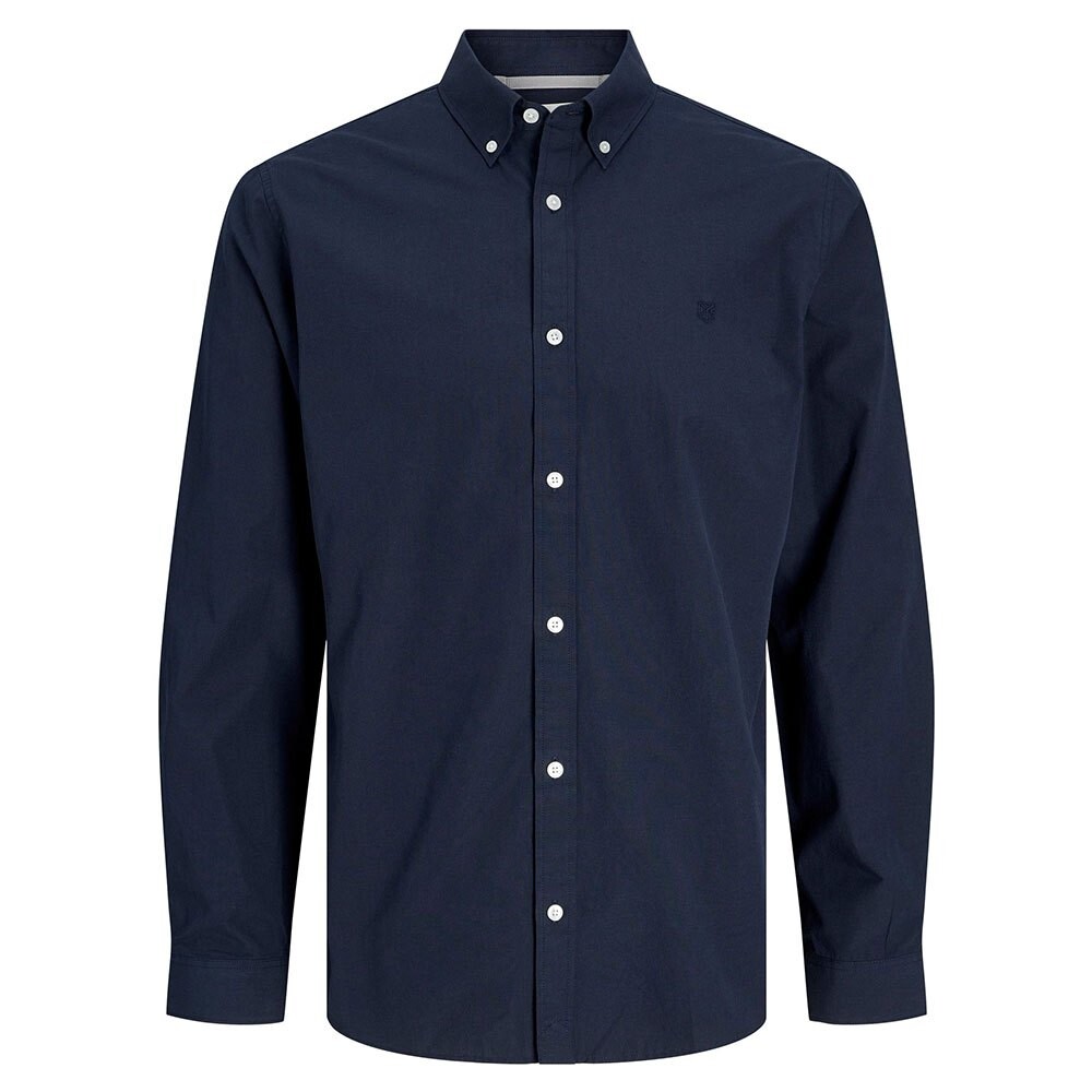 

Рубашка с длинным рукавом Jack & Jones Poplin Logo Comfort, синий
