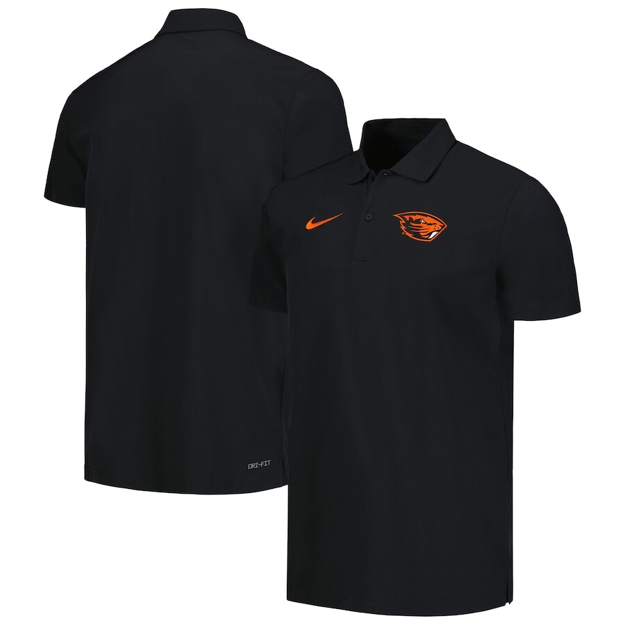 

Поло с коротким рукавом Nike Oregon State Beavers, черный