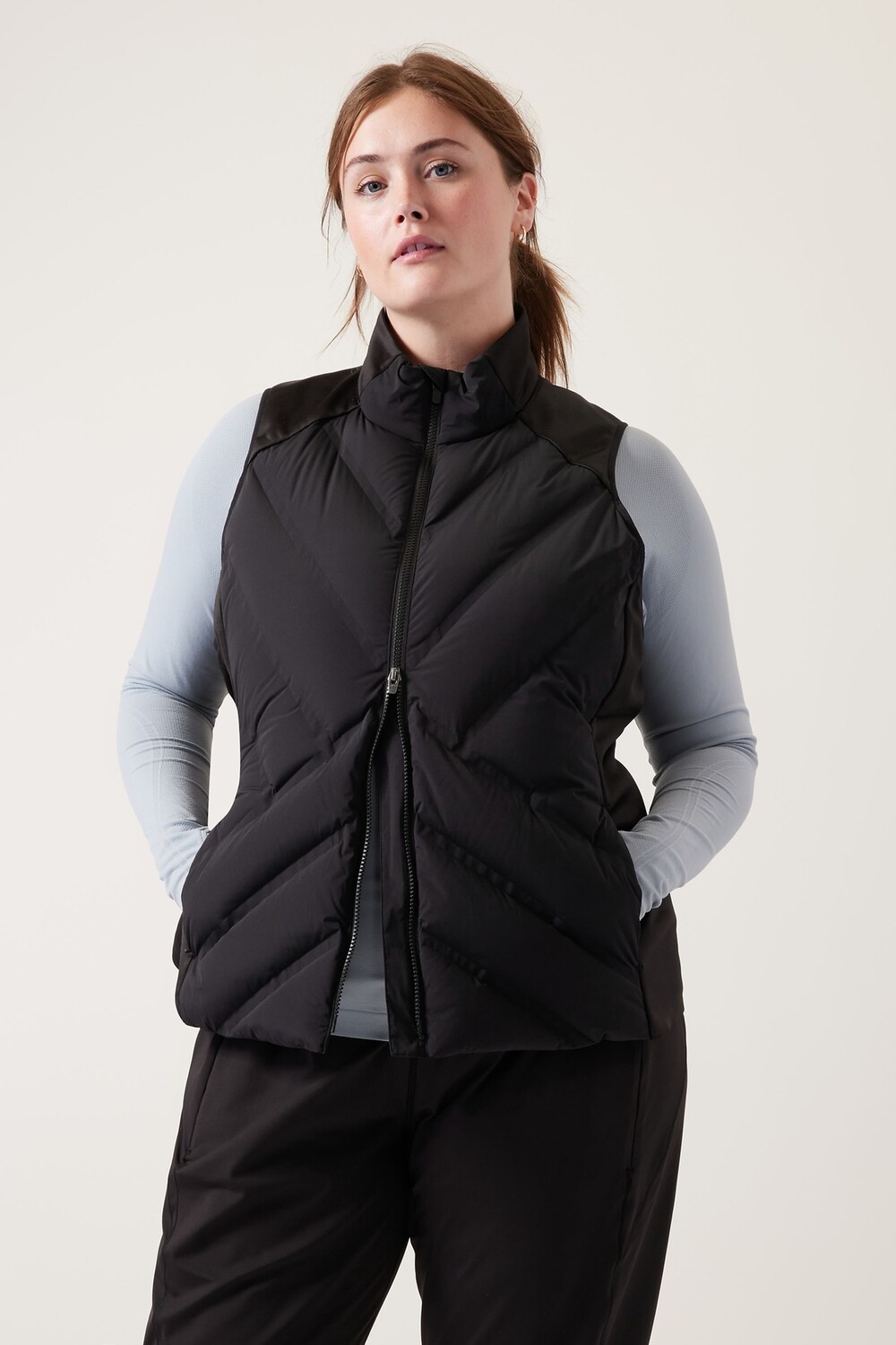 

Куртка без рукавов Inlet Gilet Athleta, черный