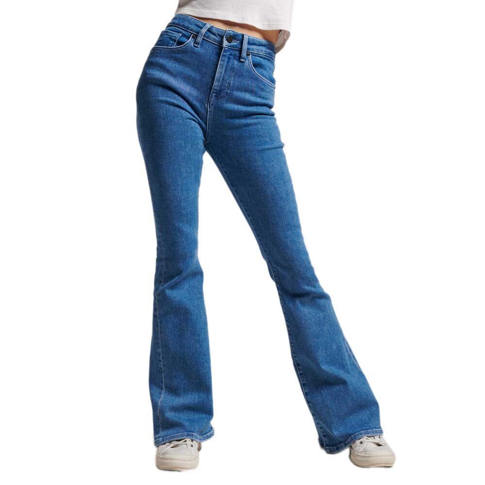 

Джинсы Superdry Studios High Rise Skinny Flare, синий