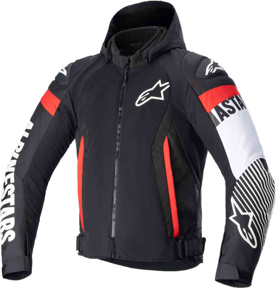 

Мотоциклетная текстильная куртка Zaca Air Alpinestars, черный/белый/красный
