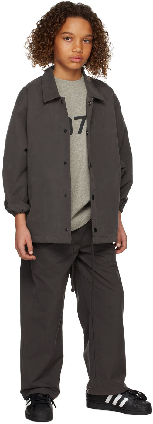 

Детские черные свободные брюки Fear of God ESSENTIALS